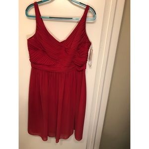 David’s Bridal Sheer Chiffon Bridesmaid Dress NWT